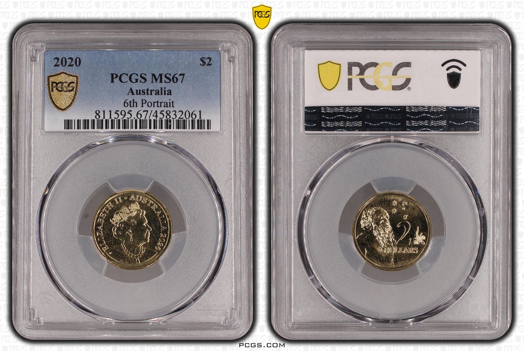 6th Portrait, Two Dollar, 2020, PCGS MS67