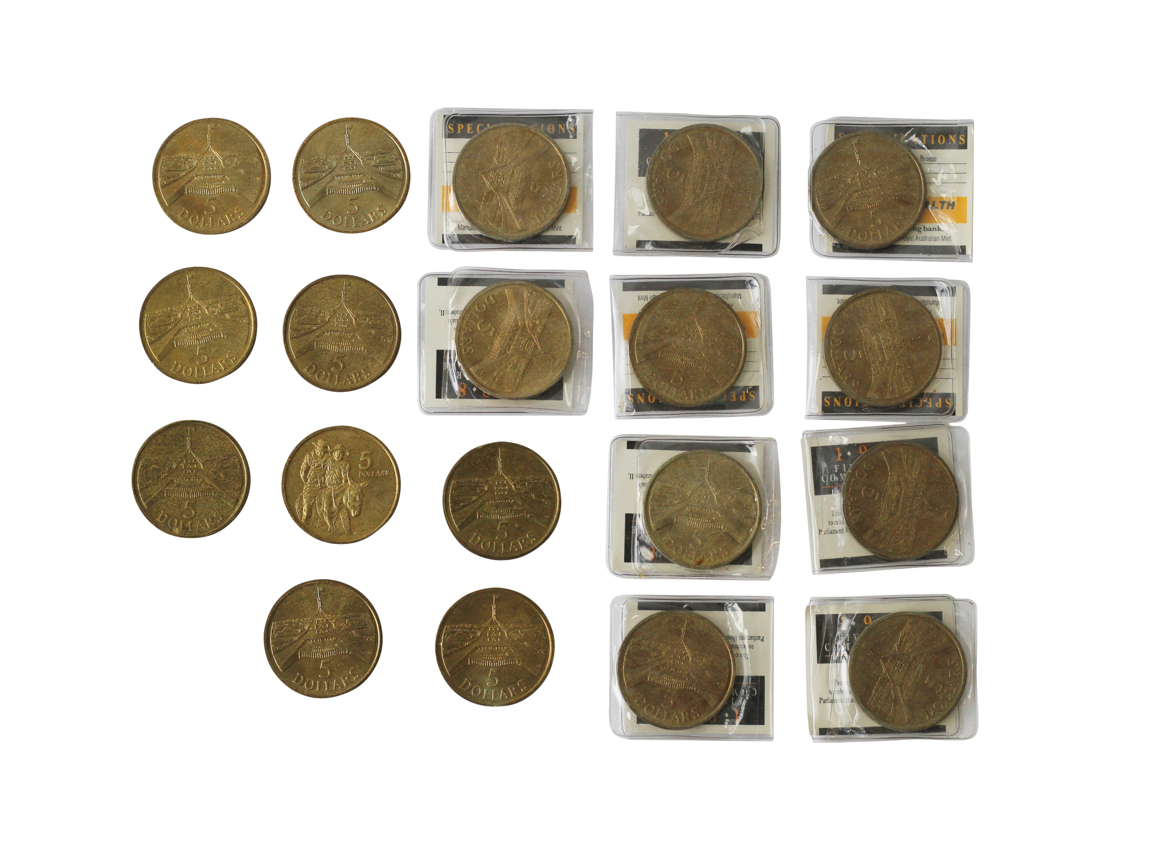 Accumulation, Elizabeth II, Five Dollars, 1988, UNC