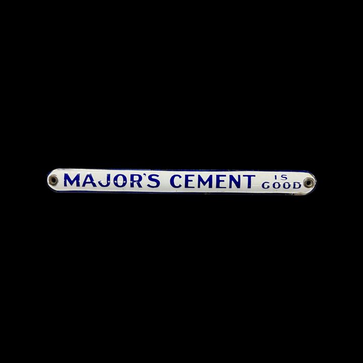 Majors Cement Is Good Porcelain Curve Sign