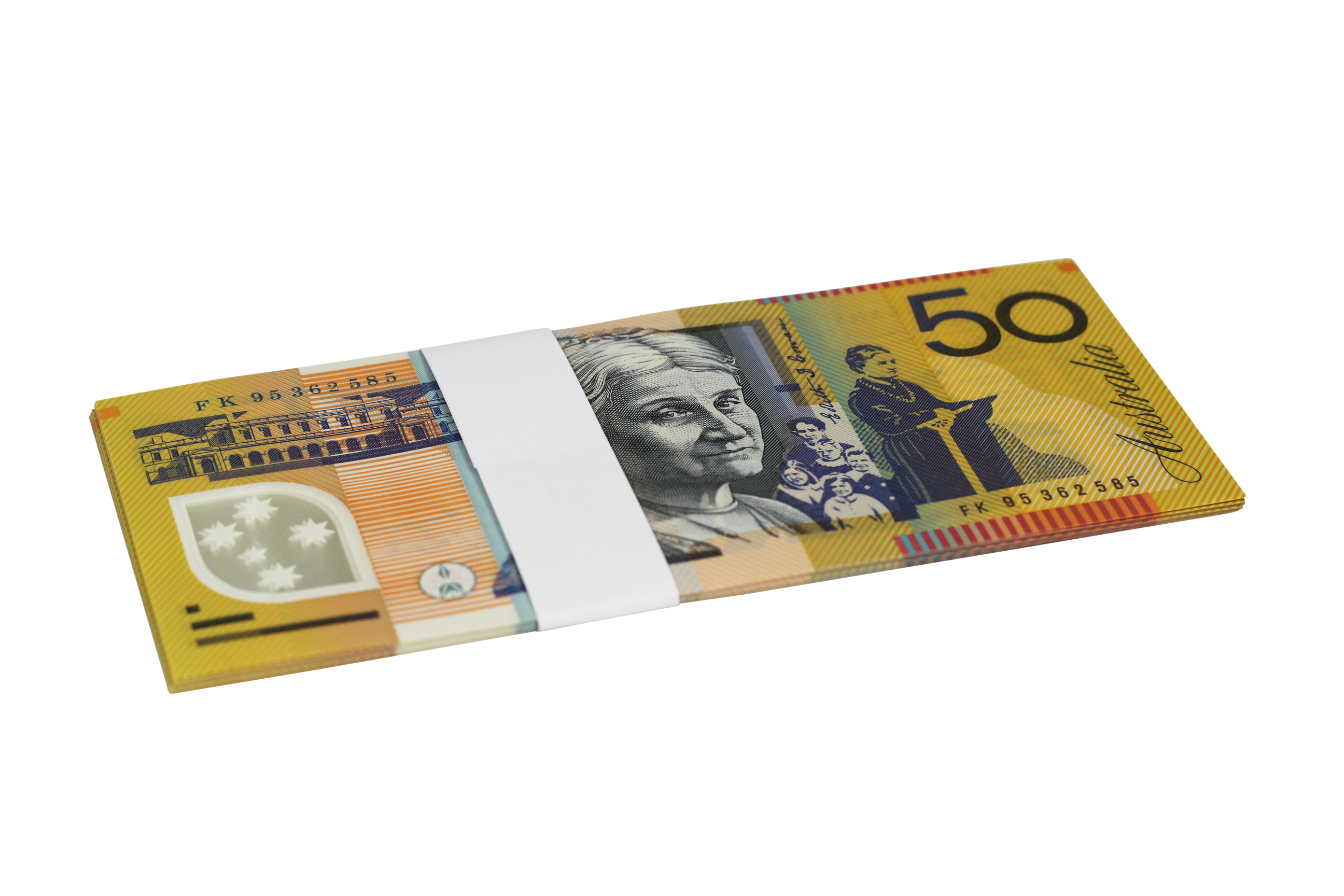 2066. · Consecutive Run, Evans/Fraser, Fifty Dollars, 1995, UNC