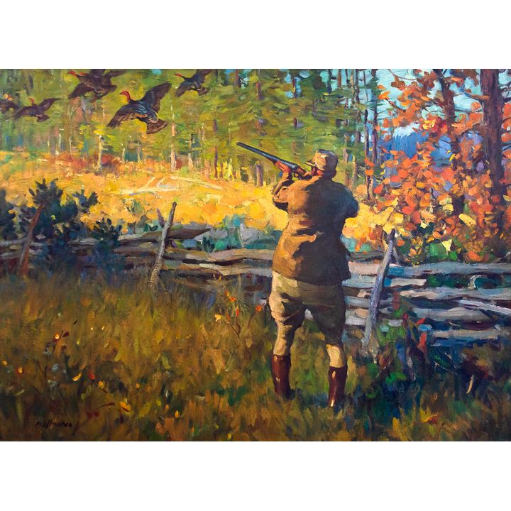 Wild Turkey Hunter by Frank Hoffman (1888-1958)