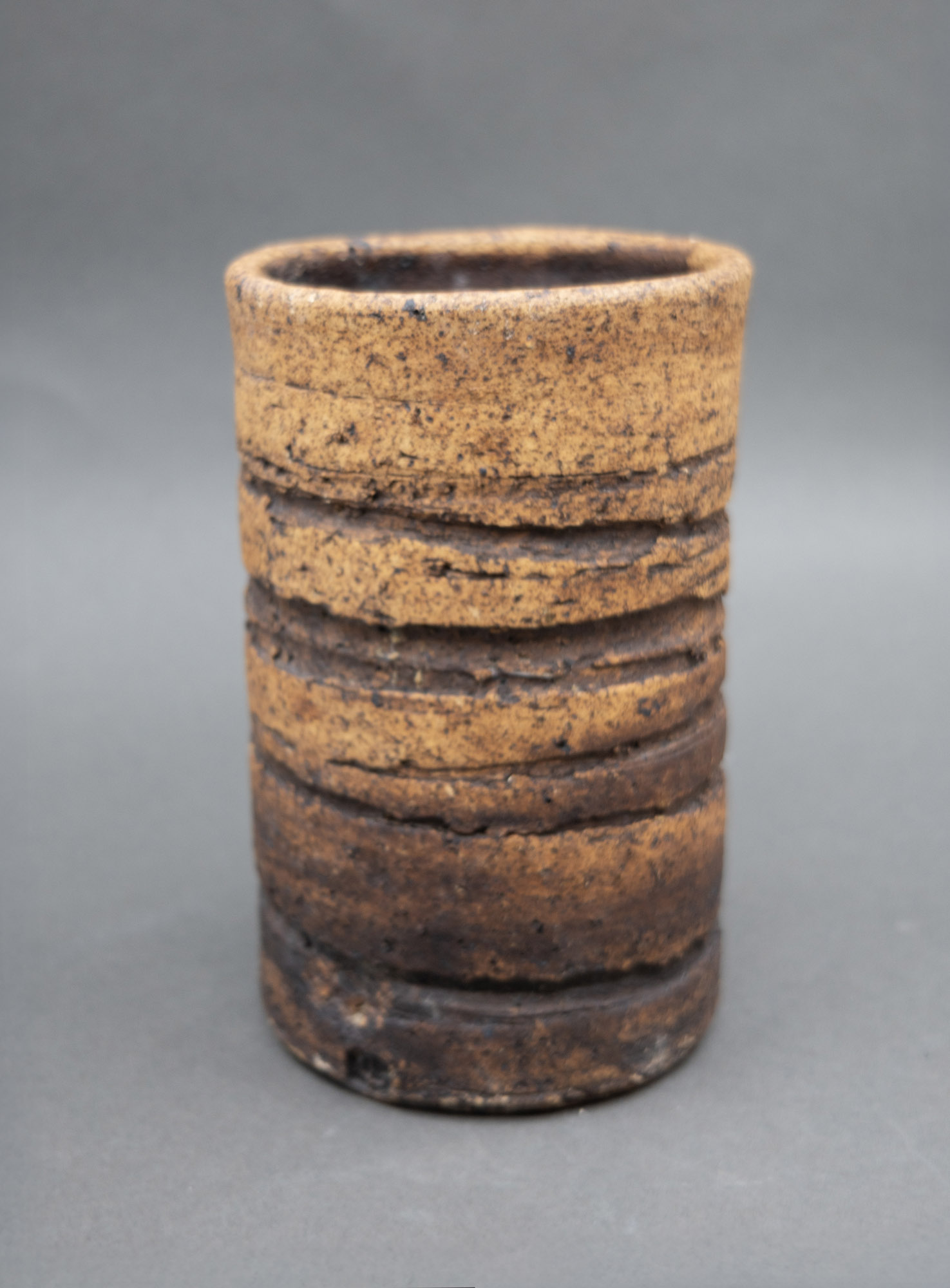 Len Castle - Textured brushpot — sold at auction in New Zealand for $400