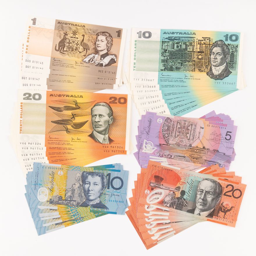 Miscellaneous, One Dollar - Twenty Dollars, 1982 - 2007,  EF - UNC