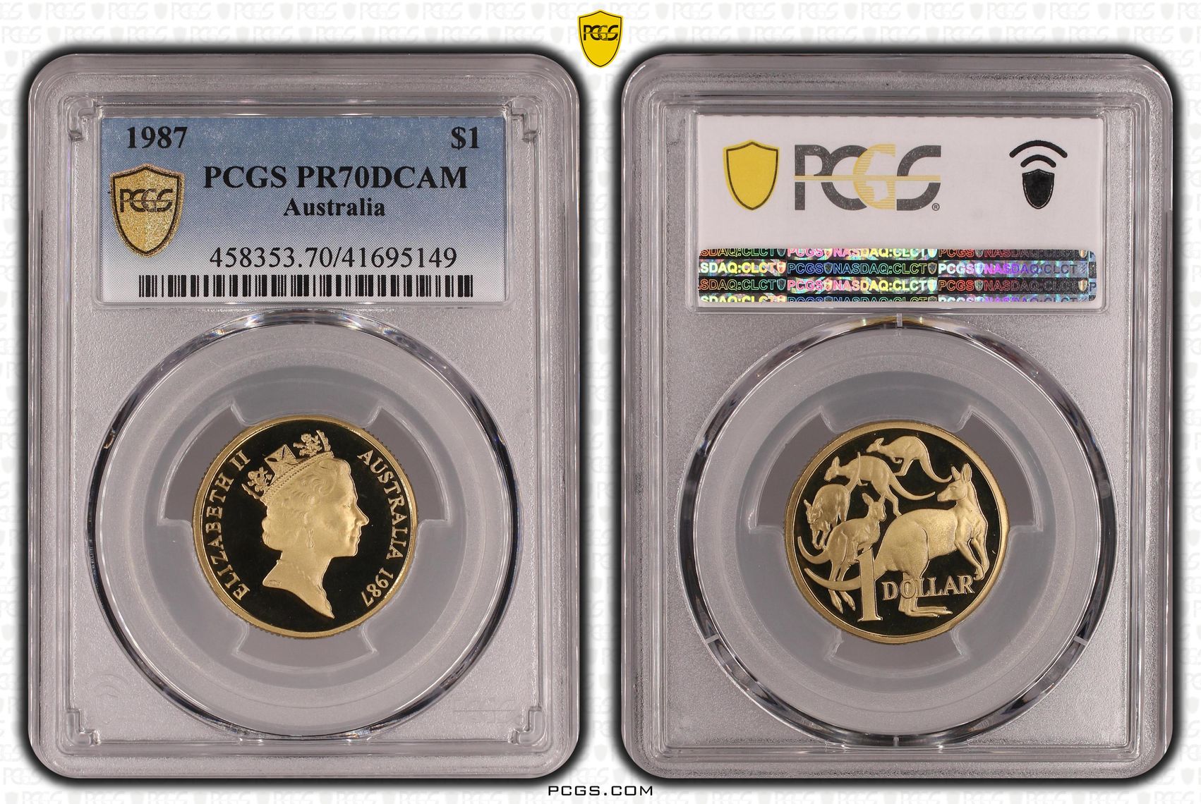 Elizabeth II, One Dollar, 1987, PR70DCAM