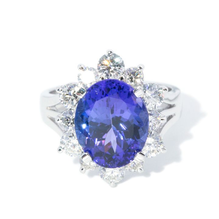 Tanzanite & 1.62ct Diamond Ring