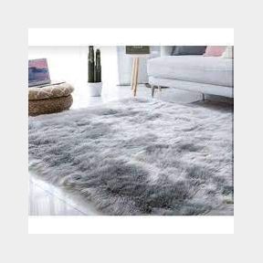 Light Rug Fluffy Carpet - Grey --51465/1371 B2 (S7)