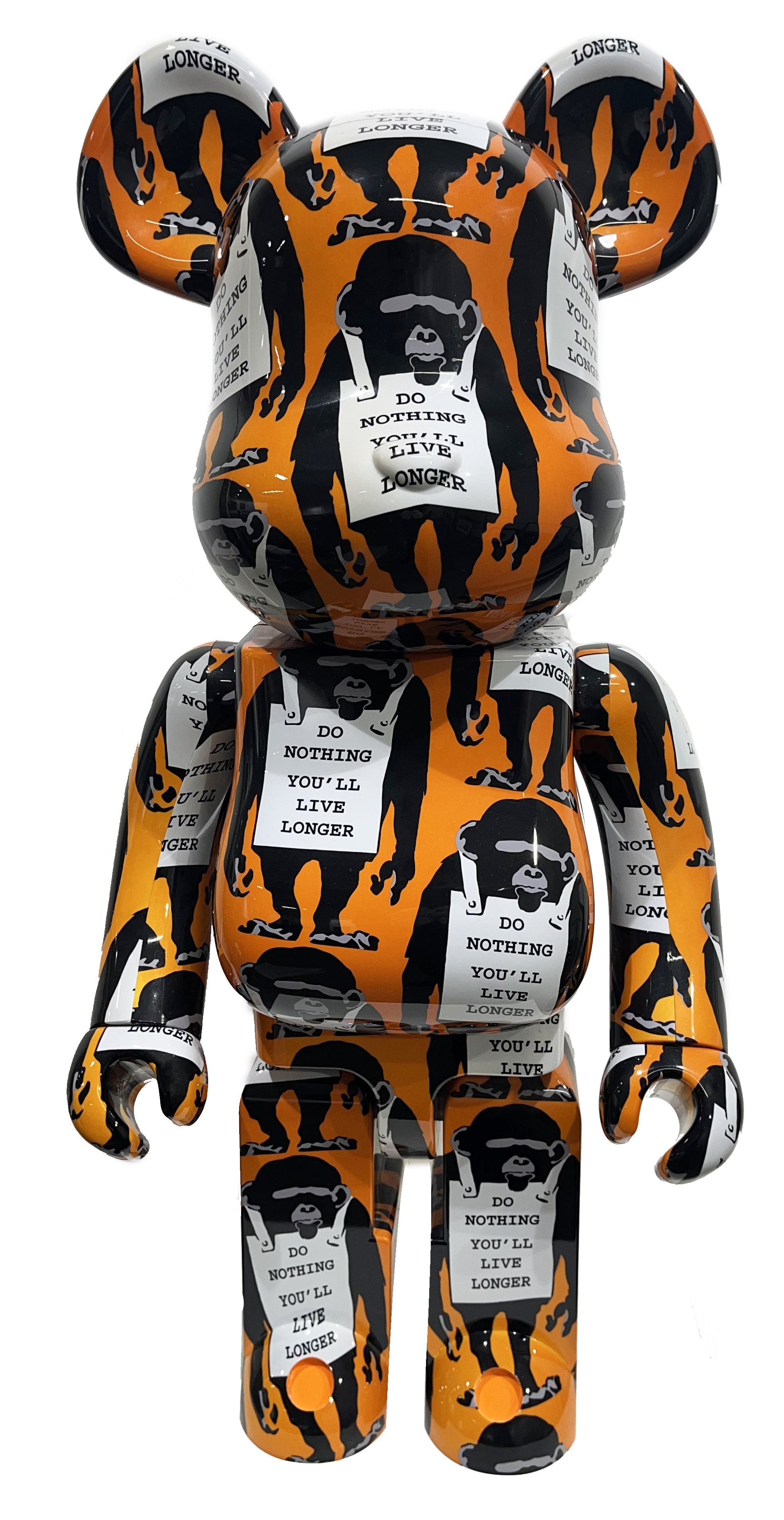 BEARBRICK - Banksy X Brandalism Monkey Sign 1000% | International