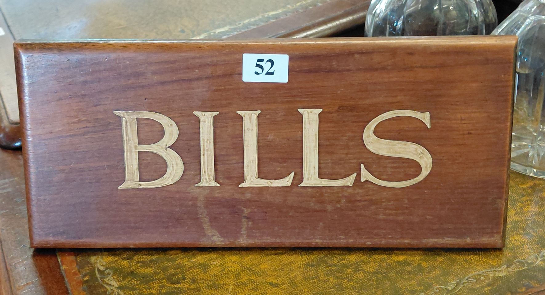 52 · ANTIQUE WOODEN SIGN