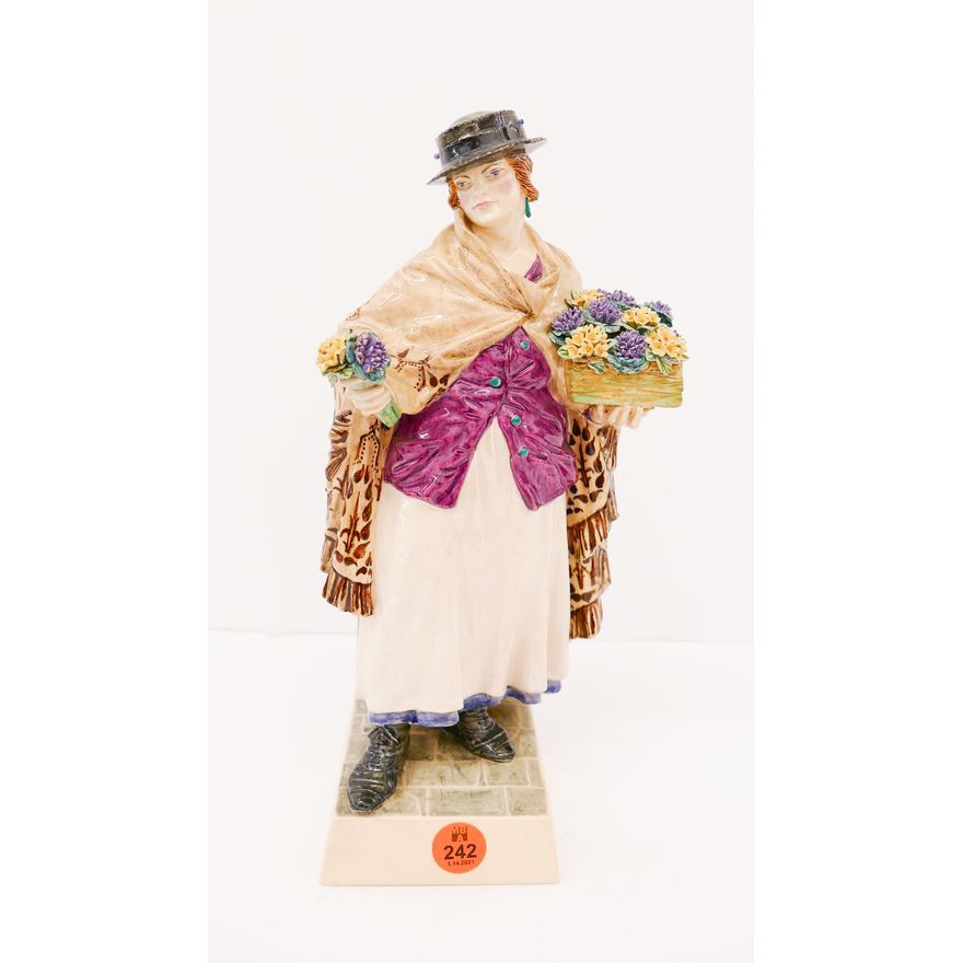 Charles Vyse for Chelsea Flower Vendor Figurine- 10''
