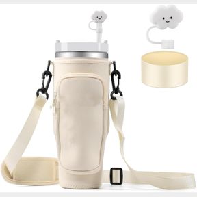 40OZ WATER BOTTLE CARRIER BAG: WATER BOTTLE HOLDER WITH PHONE POCKET,STANLEY BAG WITH ADJUSTABLE STRAP, STANLEY CUP ACCESSORIES FO