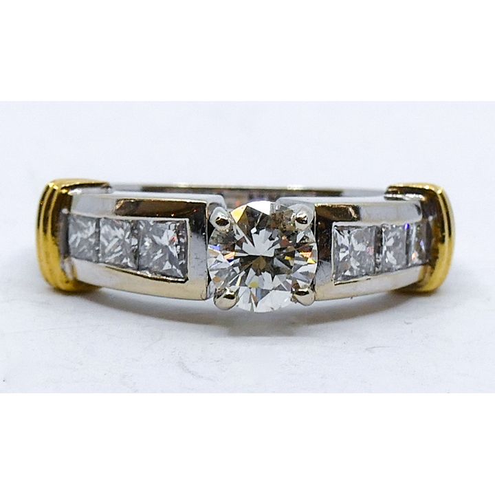 Ladies .65ct Diamond 14k/18k Ring Size 6