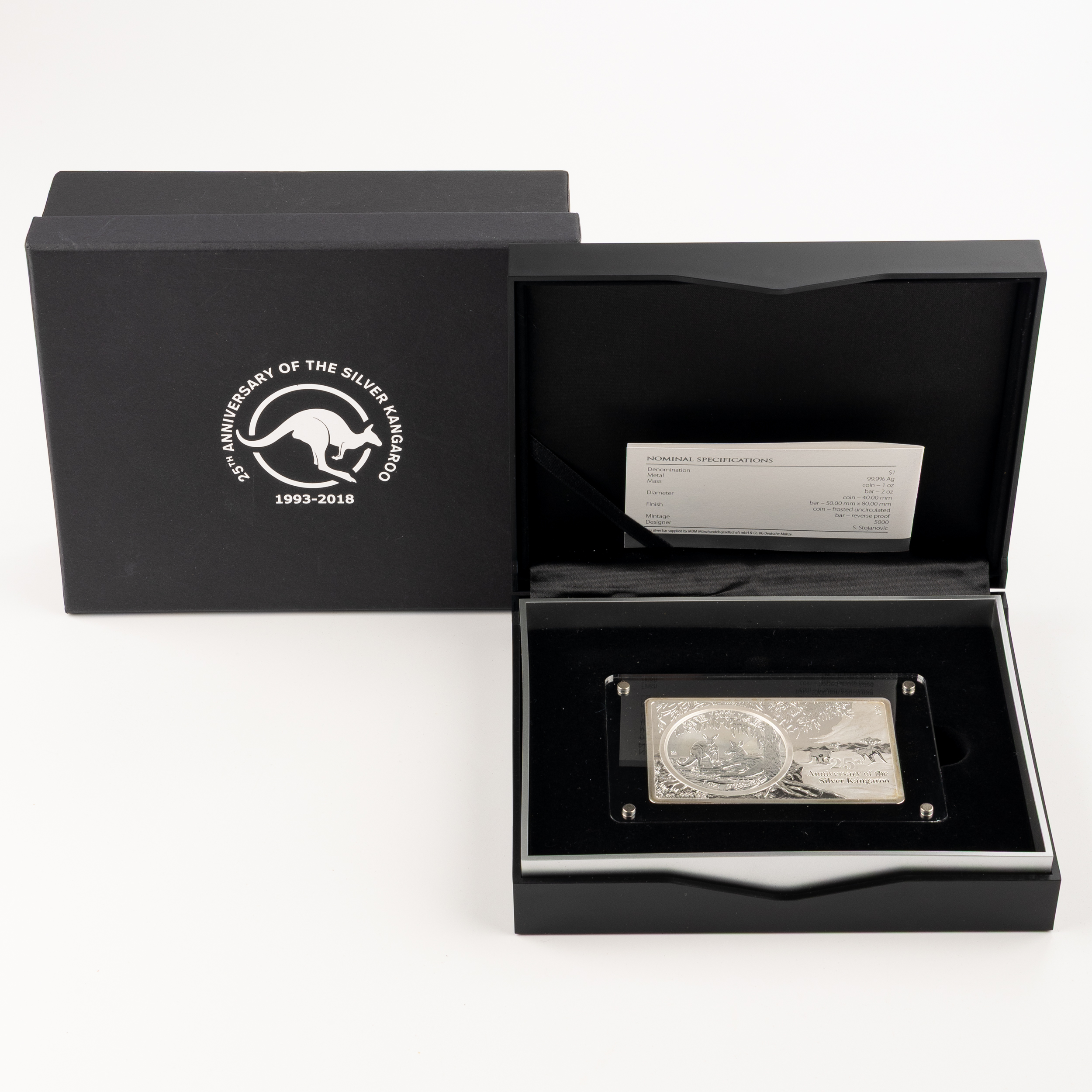 Elizabeth II, RAM - 25th Anniversary of the Silver Kangaroo, One Dollar, 2018, FDC