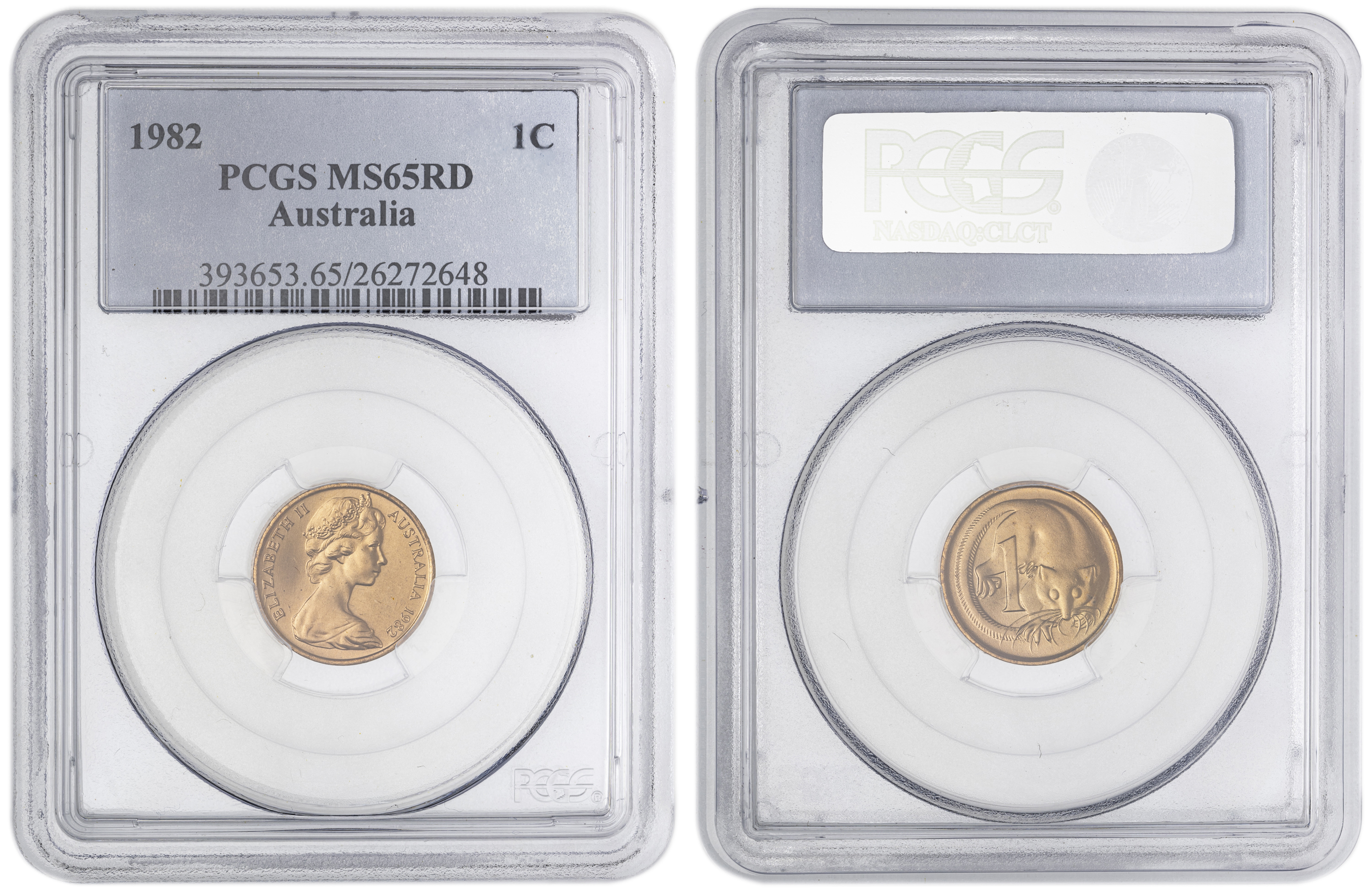 50 · One Cent, 1982, PCGS MS65RD