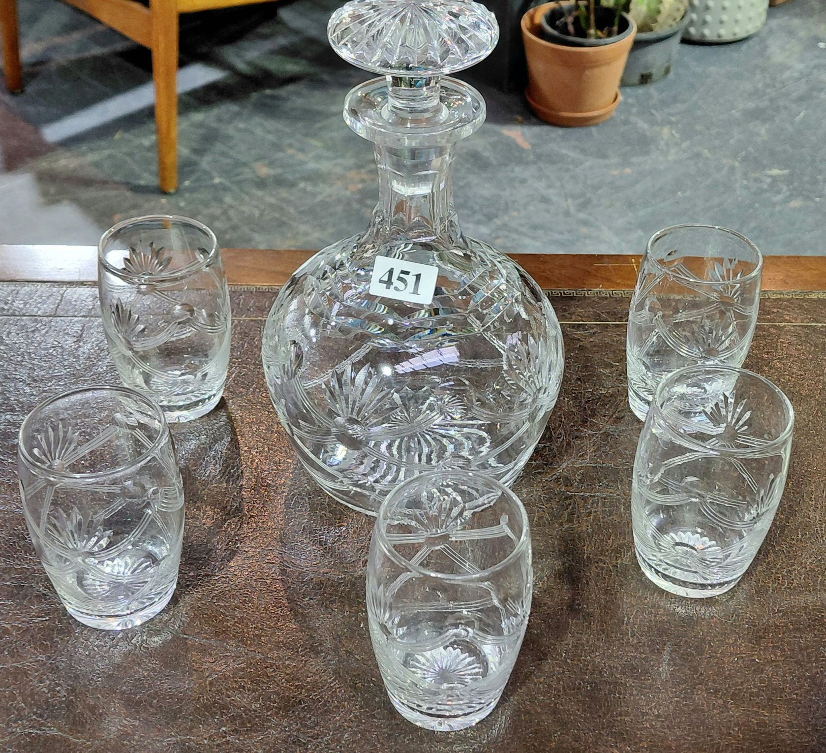 451 · HARBRIDGE CRYSTAL DECANTER