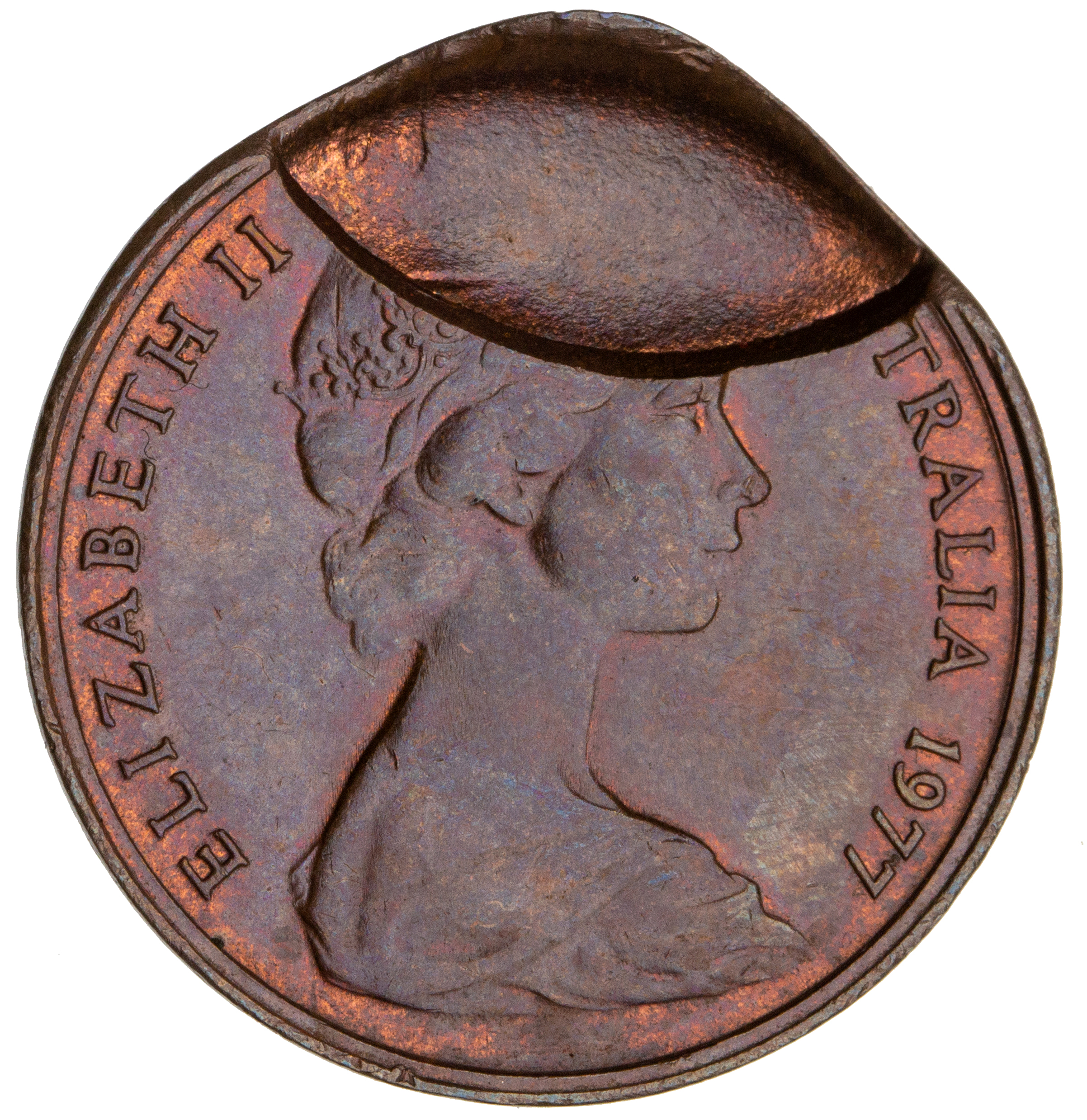 Elizabeth II, Two Cents, 1977, CHU