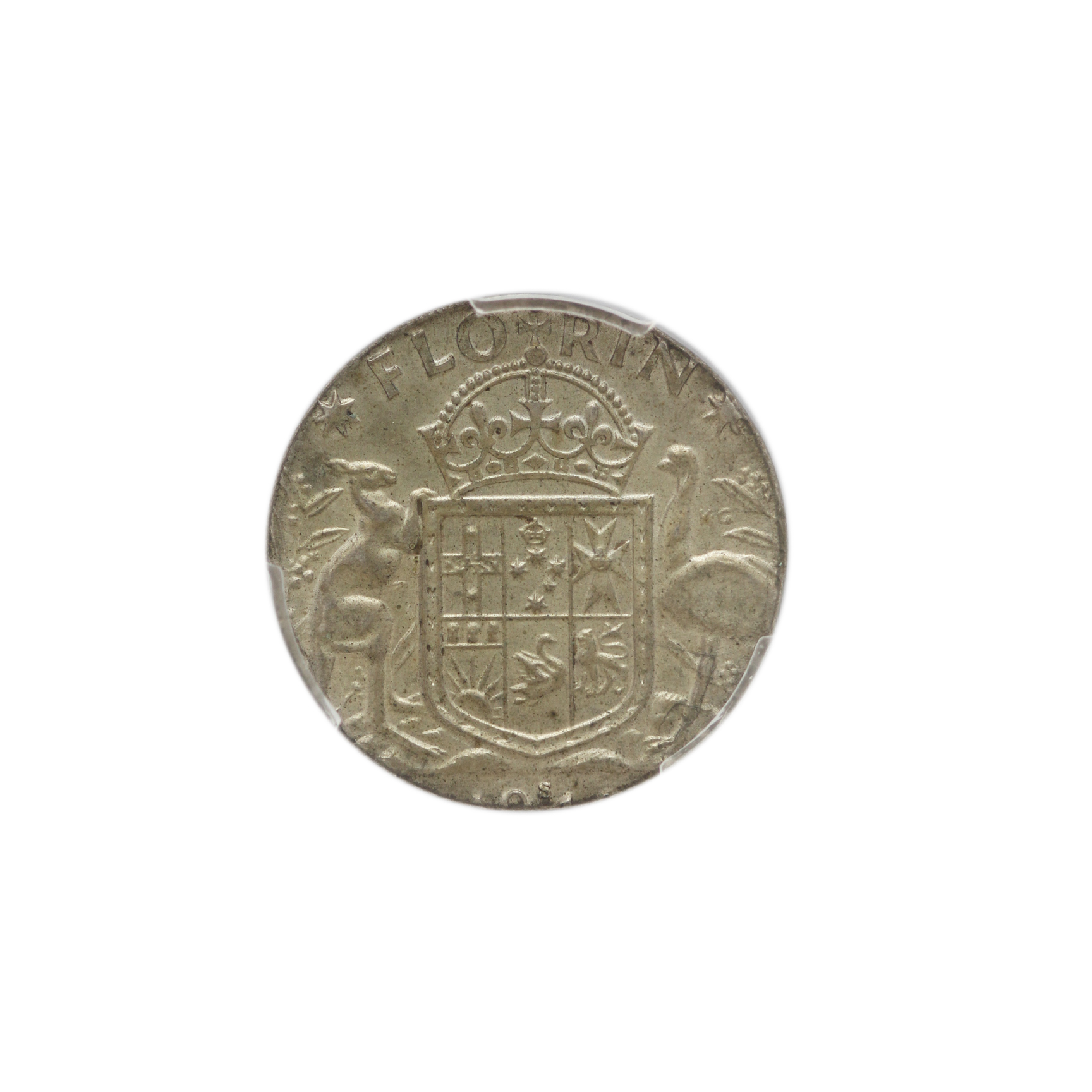 George VI, Florin, 194x-S, MS 62