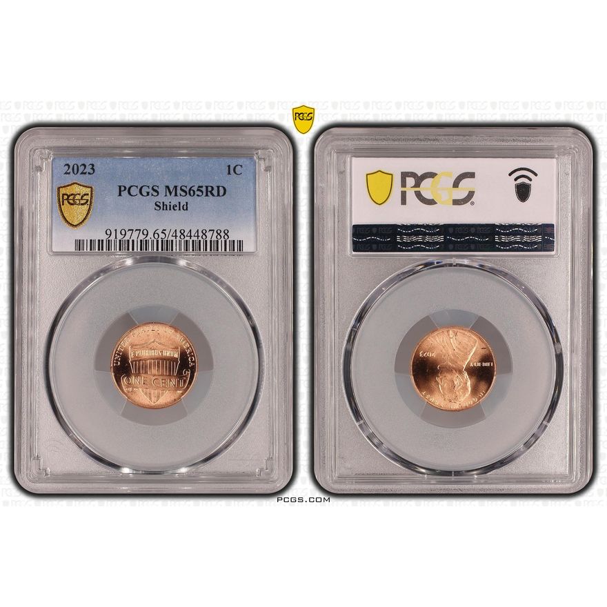 The United States of America, Shield, One Cent, 2023, PCGS MS65RD