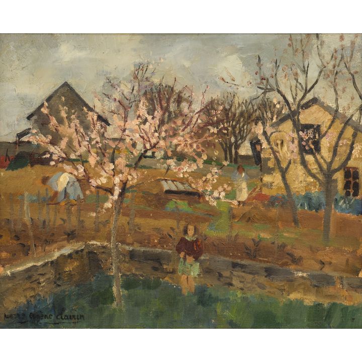 Pierre Eugene Dairin French Landscape Oil Painting