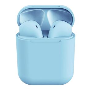 TWS i12 Earpods Matte Finish Light blue | ONE WORKING