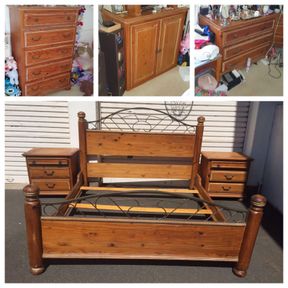 Oregan pine king size bedroom suite