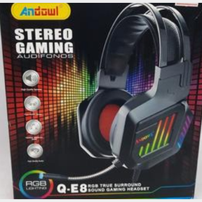 Andowl PS4 PS5 PC Compatible Gaming Headset with Mic Aux Only - 51745/20571 SN B2 (S6)