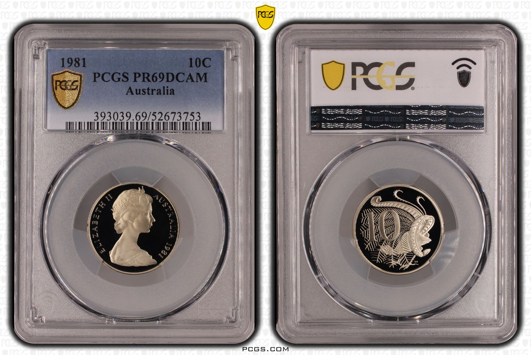 Ten Cent, 1981, Pcgs Pr69dcam
