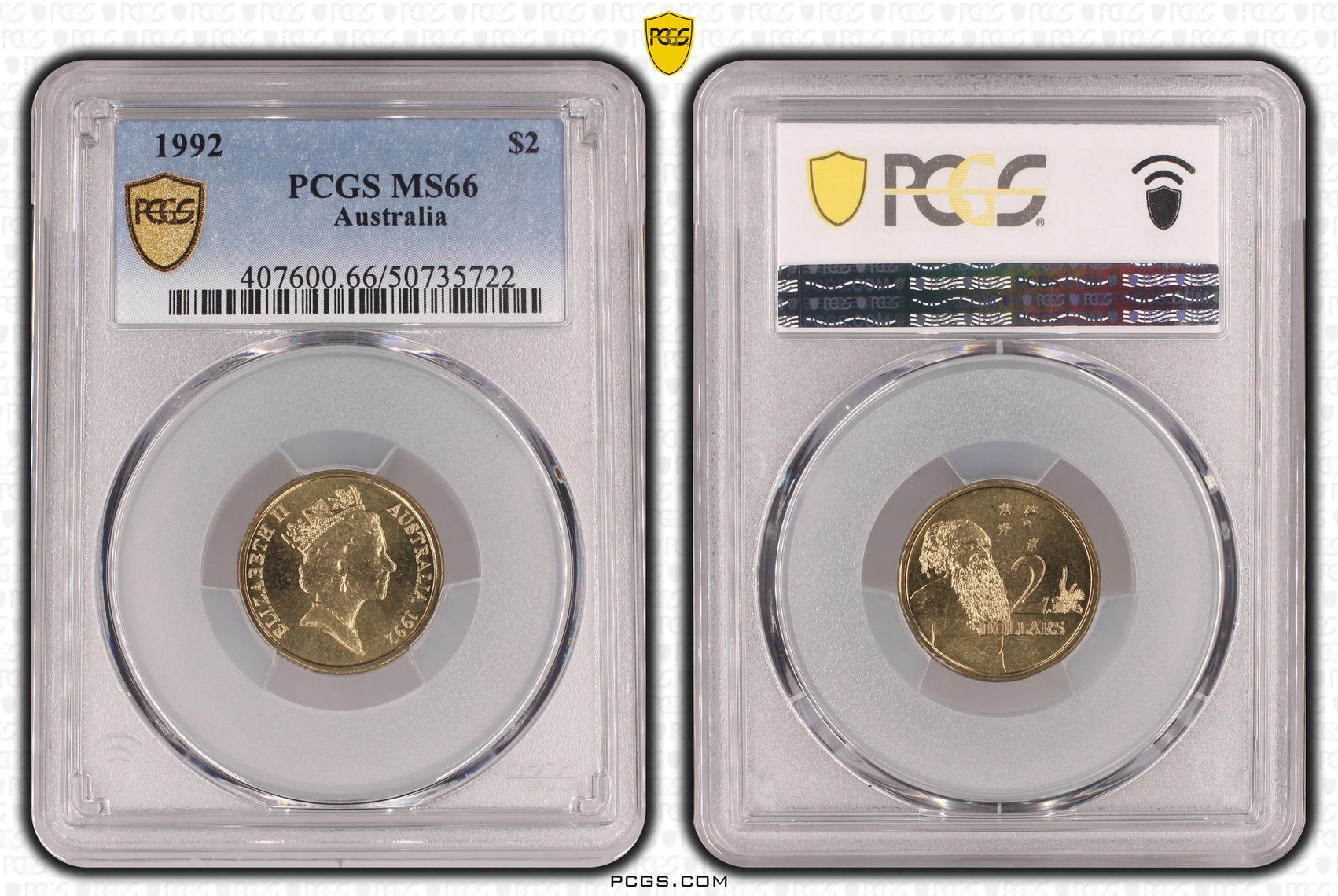 Two Dollar, 1992, PCGS MS66