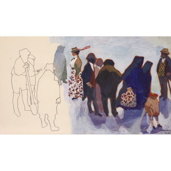 William Cumming ''Sisters of Providence'' 1978 Acrylic