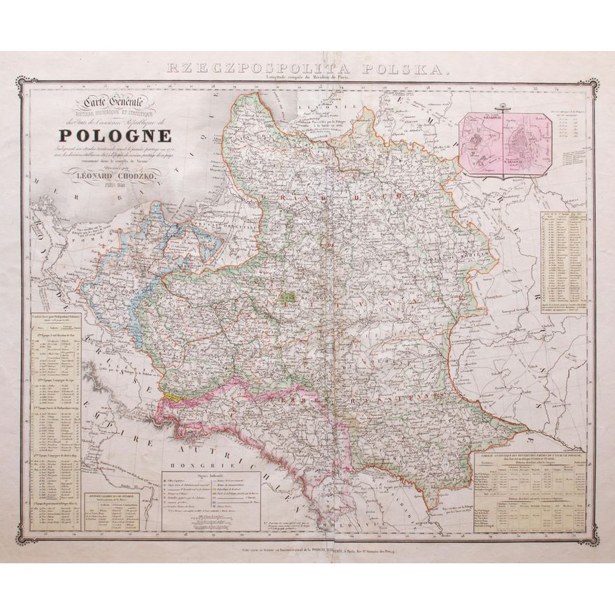 Leonard Chodźko | Carte Générale routiere historique et statistique des etats…