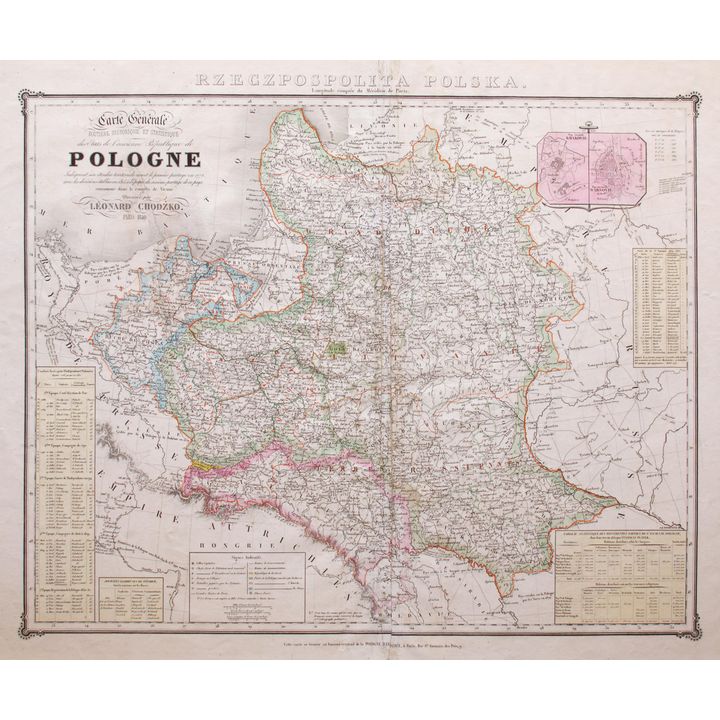 Leonard Chodźko | Carte Générale routiere historique et statistique des etats…
