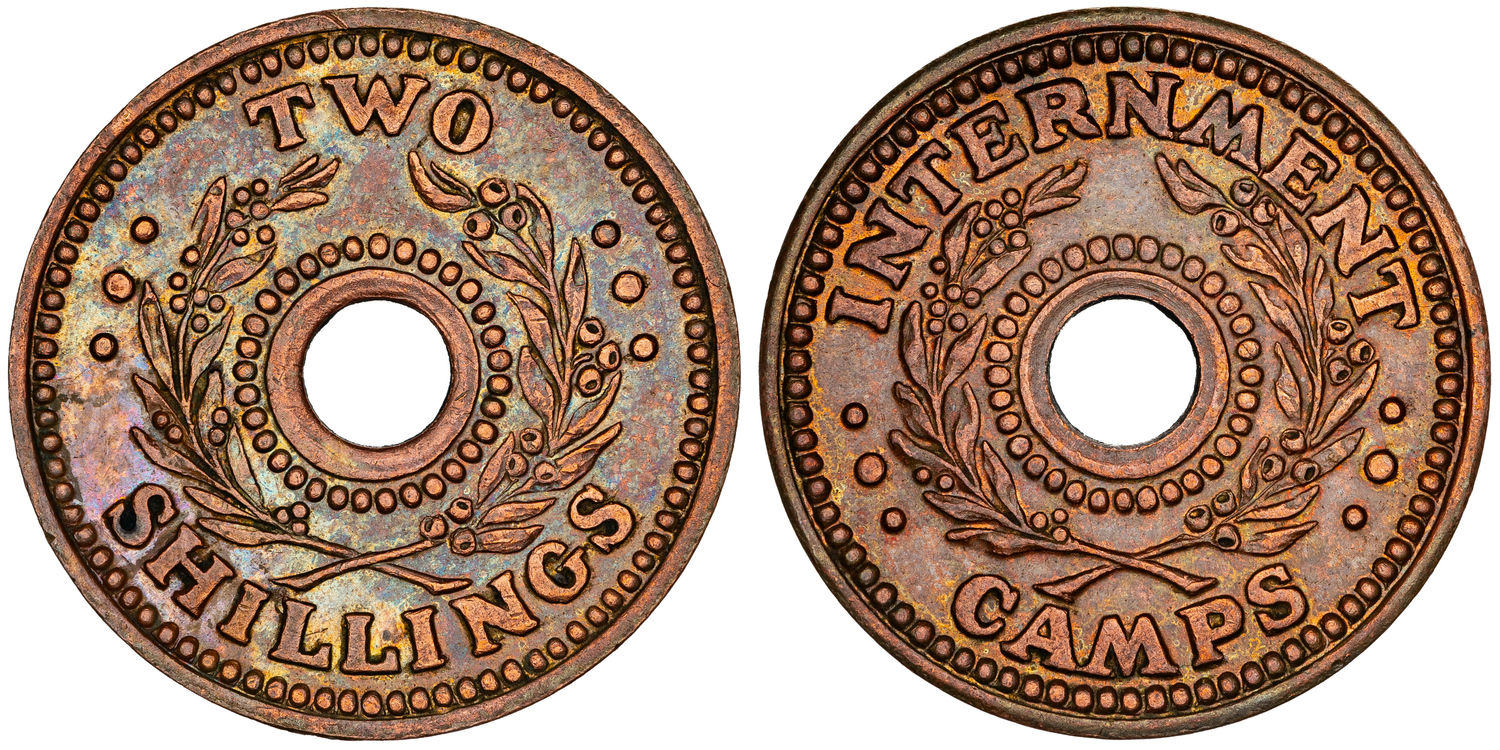 Hay Internment Camp, Two Shillings, WWII, UNC