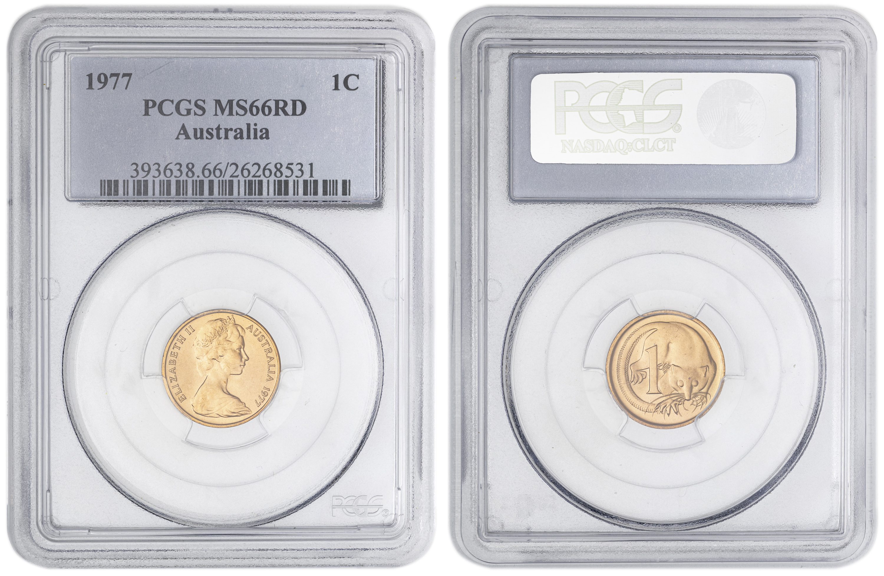 42 · One Cent, 1977, PCGS MS66RD
