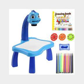 24 Patterns Projector Painting Desk Toy - Blue -(PROJECTOR CABLE CUT)-51724/1011-bar 9902018958476 B1 (S9)