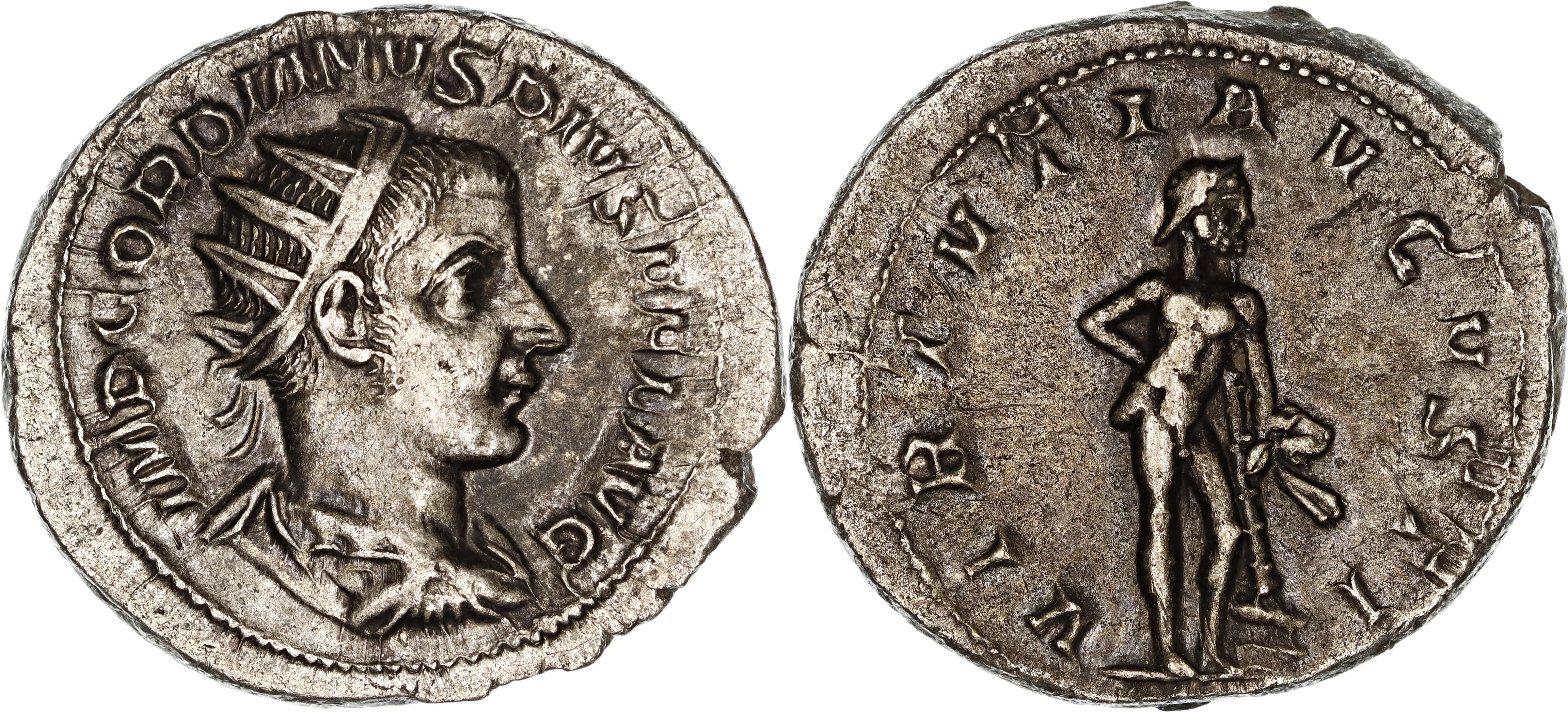 Roman Empire, Gordian III, Silver Antoninianus, 241-243 AD, nVF
