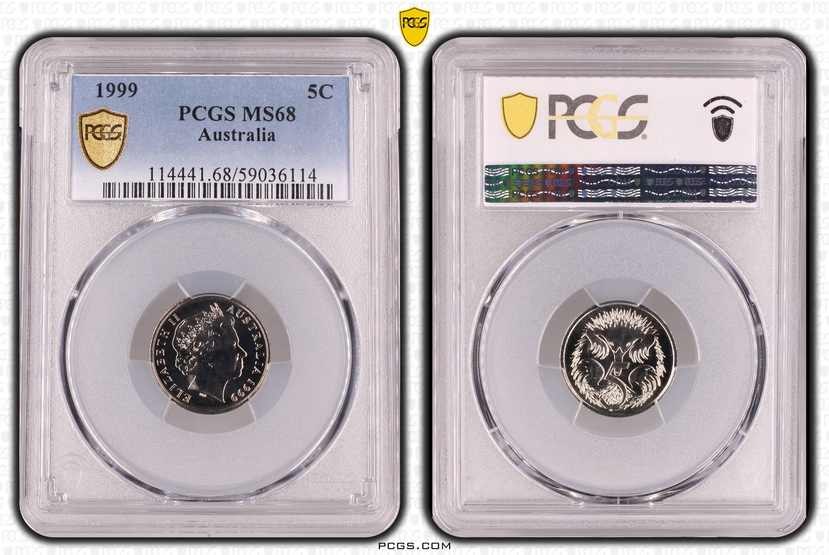 Five Cent, 1999, PCGS MS68