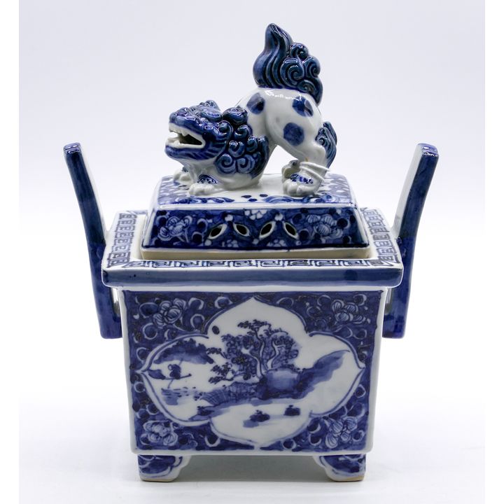 Japanese Arita Porcelain Koro Censer 7.5''