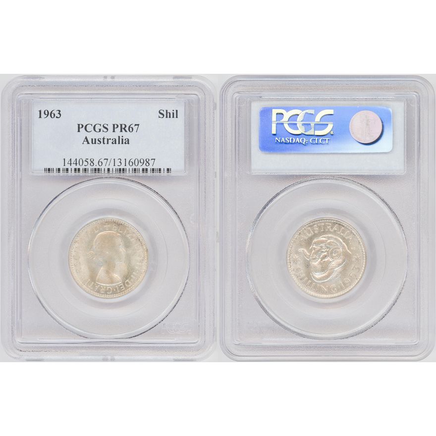 Elizabeth II, Shilling, 1963(m), PCGS PR67