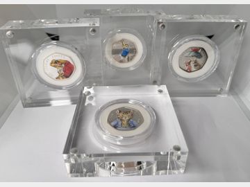 BEATRIX POTTER SILVER PROOF 50 COLLECTION OF FOUR