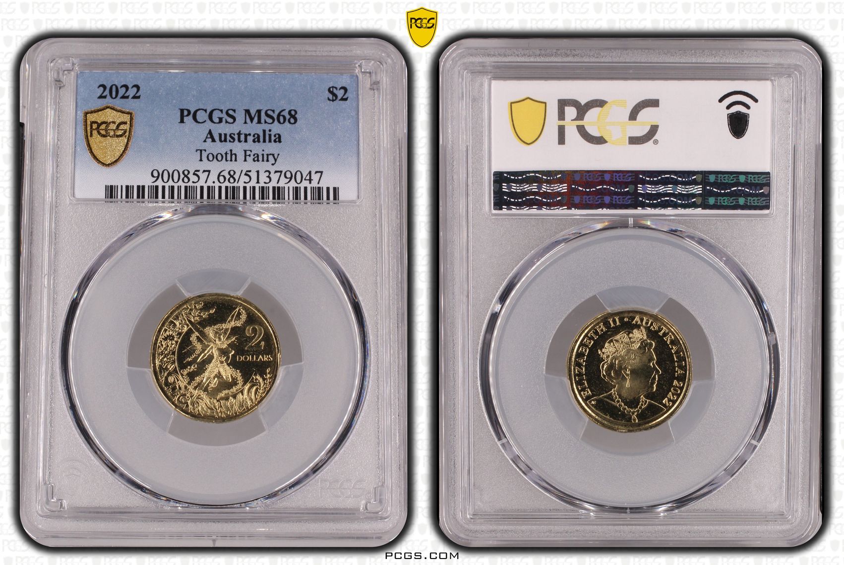 Tooth Fairy, Two Dollar, 2022, PCGS MS68