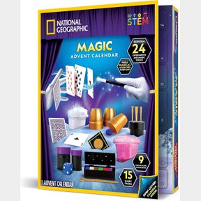 NATIONAL GEOGRAPHIC MAGIC ADVENT CALENDAR 2024 - KIDS ADVENT CALENDAR WITH 24 MAGIC TRICKS & SCIENCE EXPERIMENTS, CHRISTMAS COUNTD