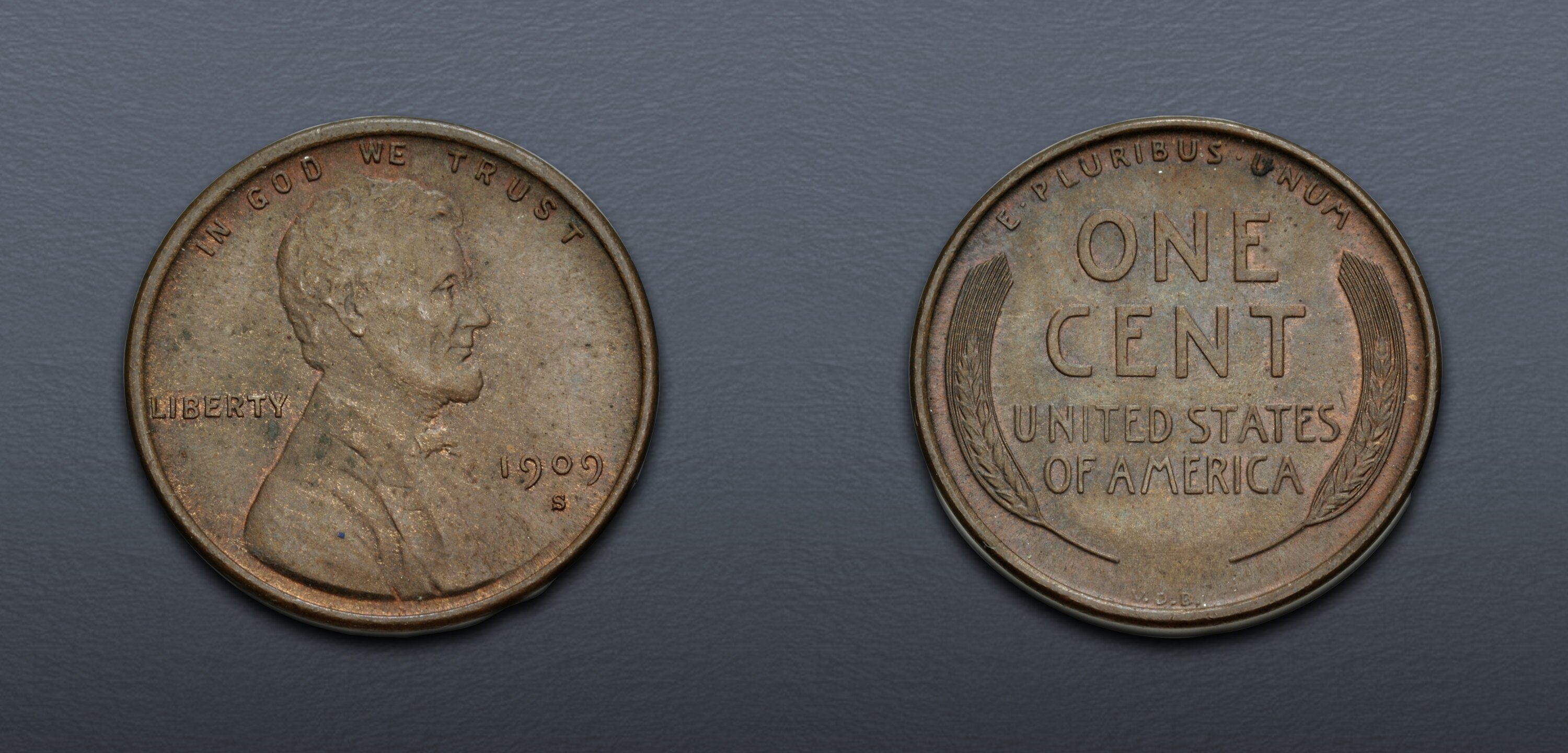 1909-S V.D.B. Lincoln Cent. NGC MS 62 BN. 8388481-007. The key date in ...