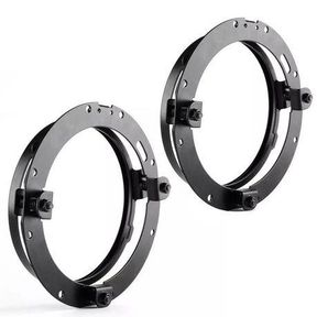 2 x Jeep Headlight Mounting Bracket 7 Inch Black Jeep Head light Mounting Bracket 7 Inch.|