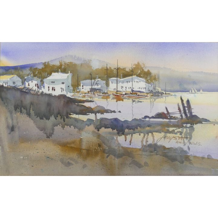 Jerry Stitt ''Carmel'' (Seashore) Watercolor