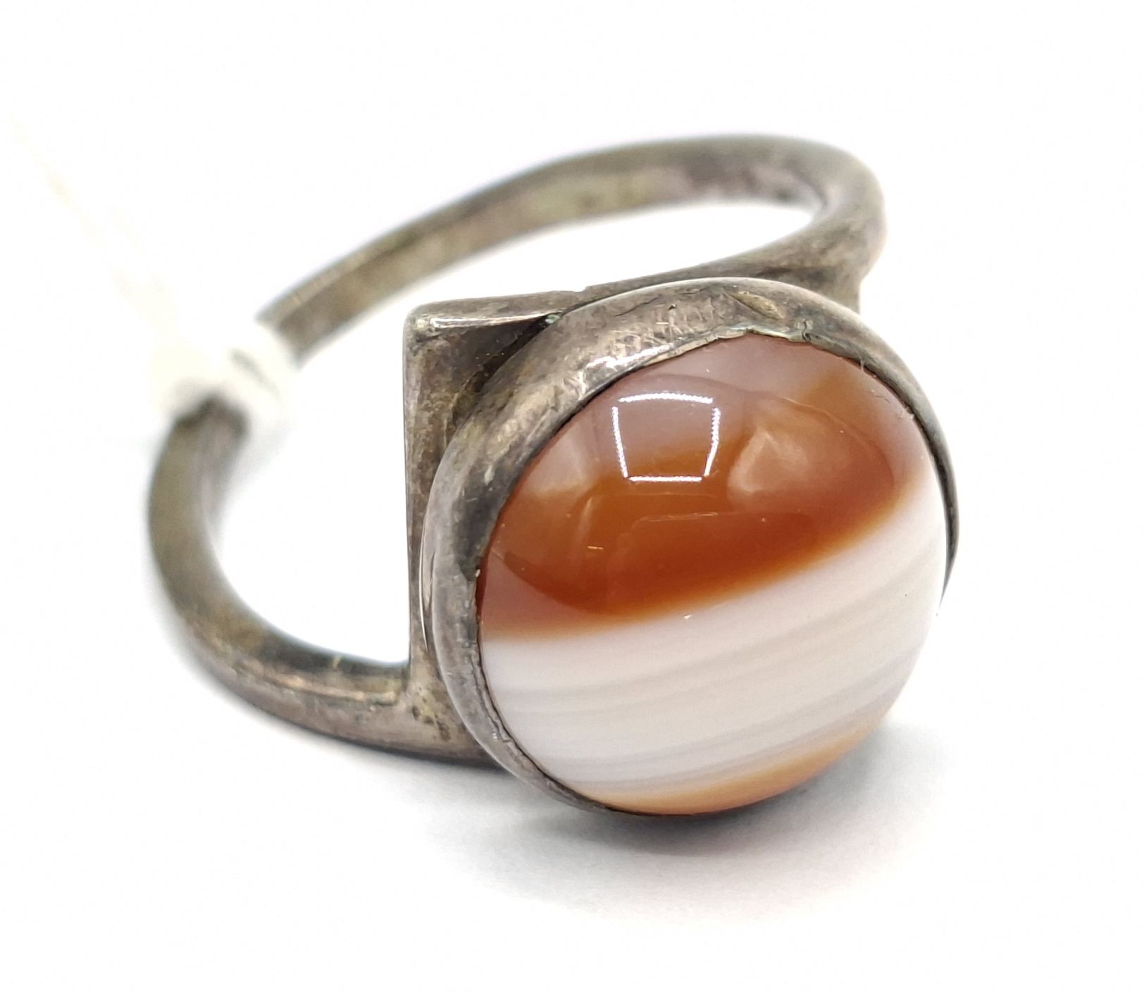 Sterling Silver Agate Ring