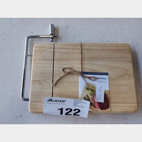 ZASSENHAUS RUBBER WOOD CHEESE BOARD WITH SLICER - BROWN