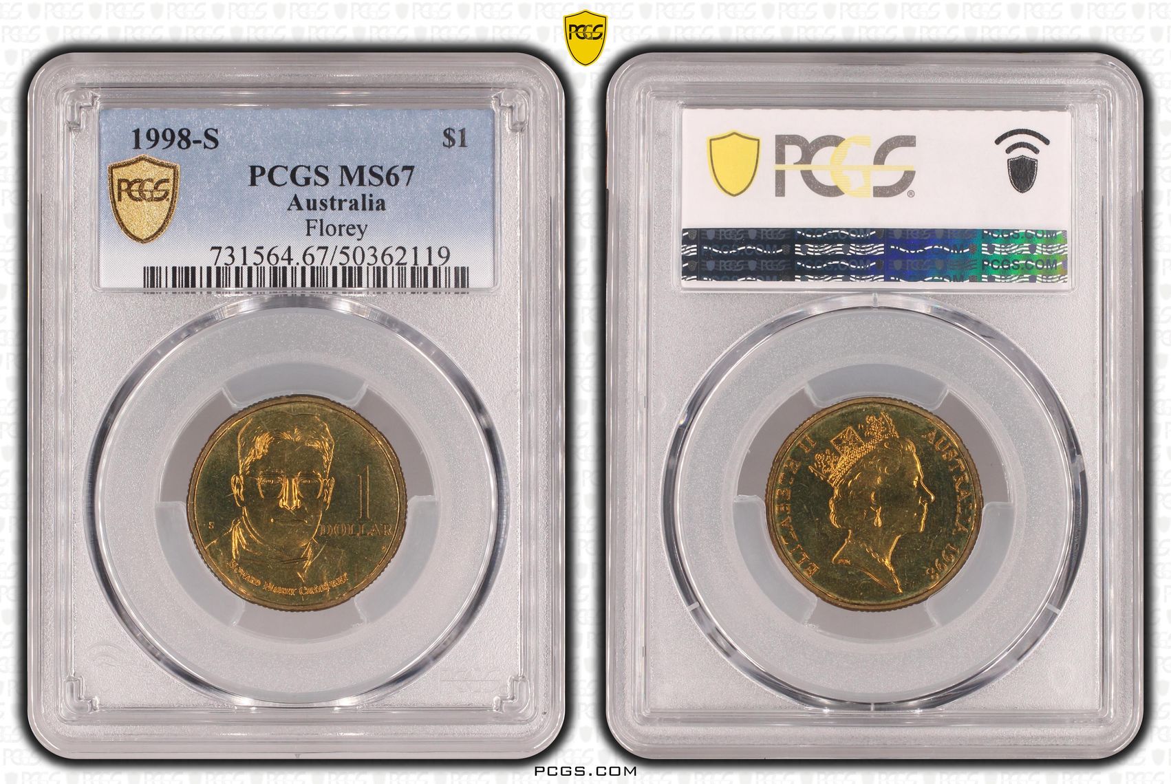 Florey, One Dollar, 1998-S, PCGS MS67