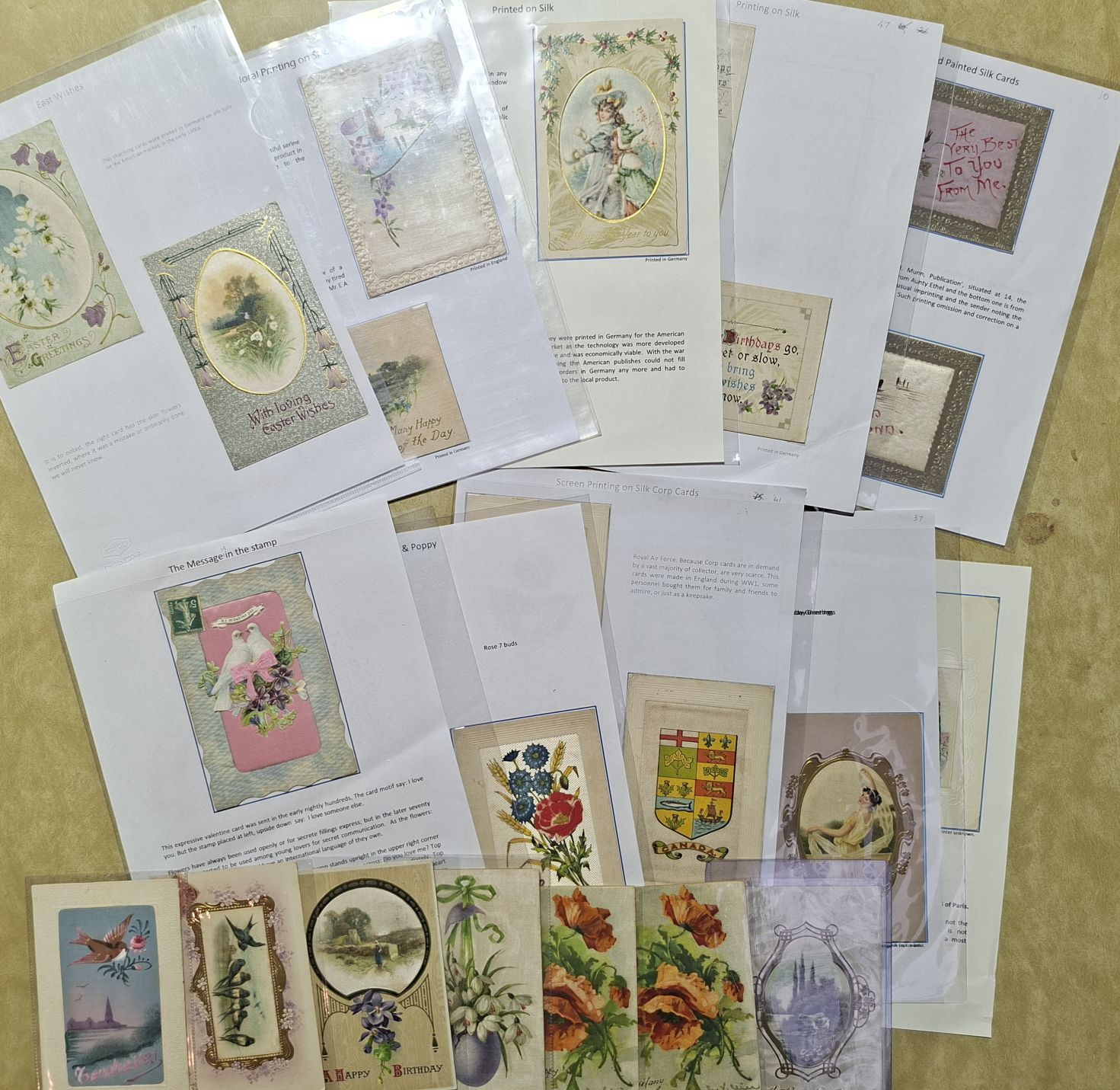 354 · SILK POSTCARDS