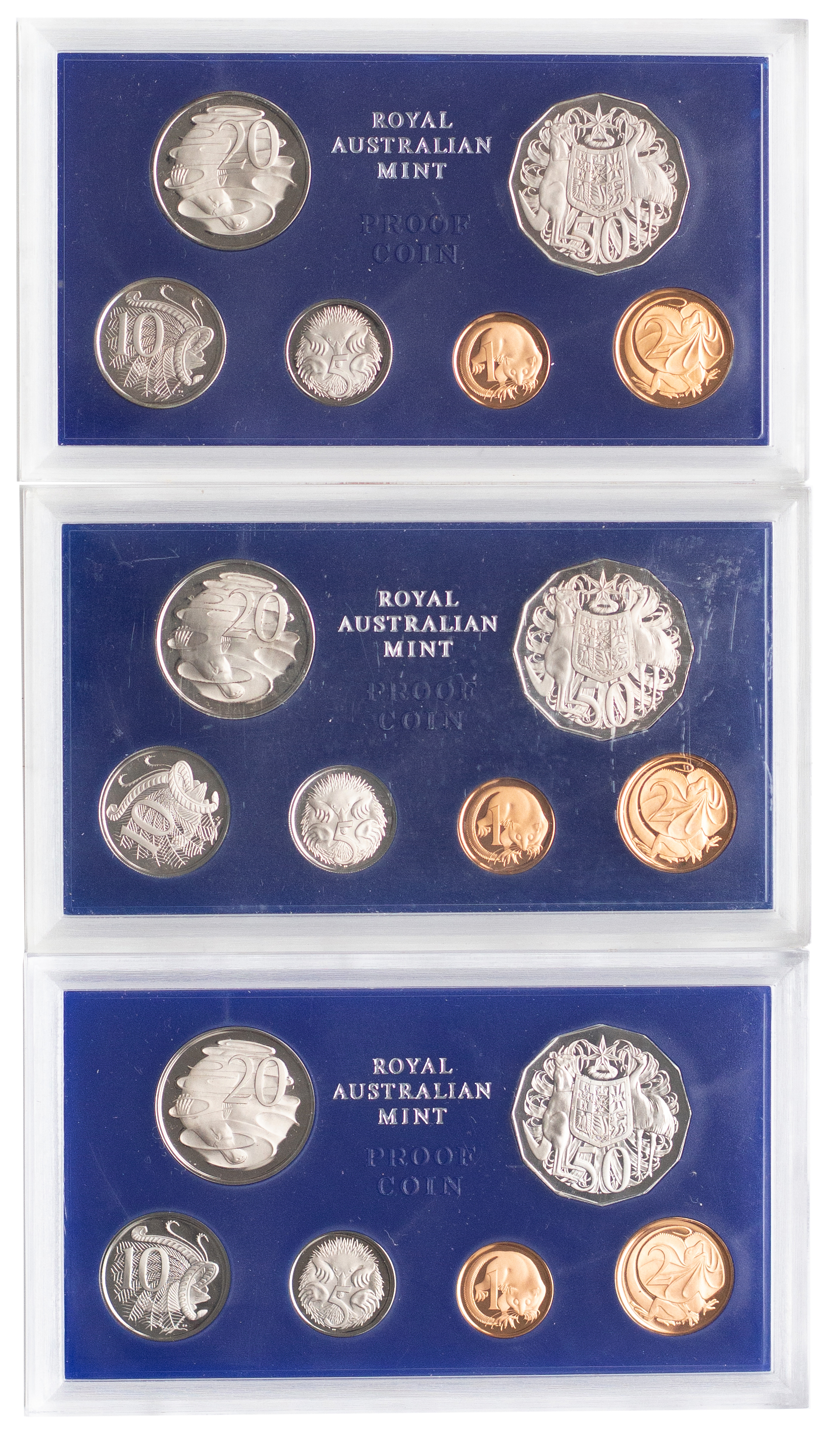 Elizabeth II, Proof Sets, 1969 - 1973, aFDC - FDC