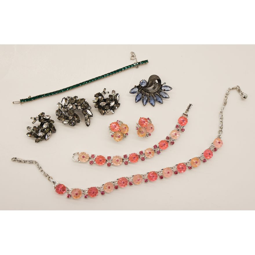 Box Regency & Lisner Rhinestone Jewelry etc.