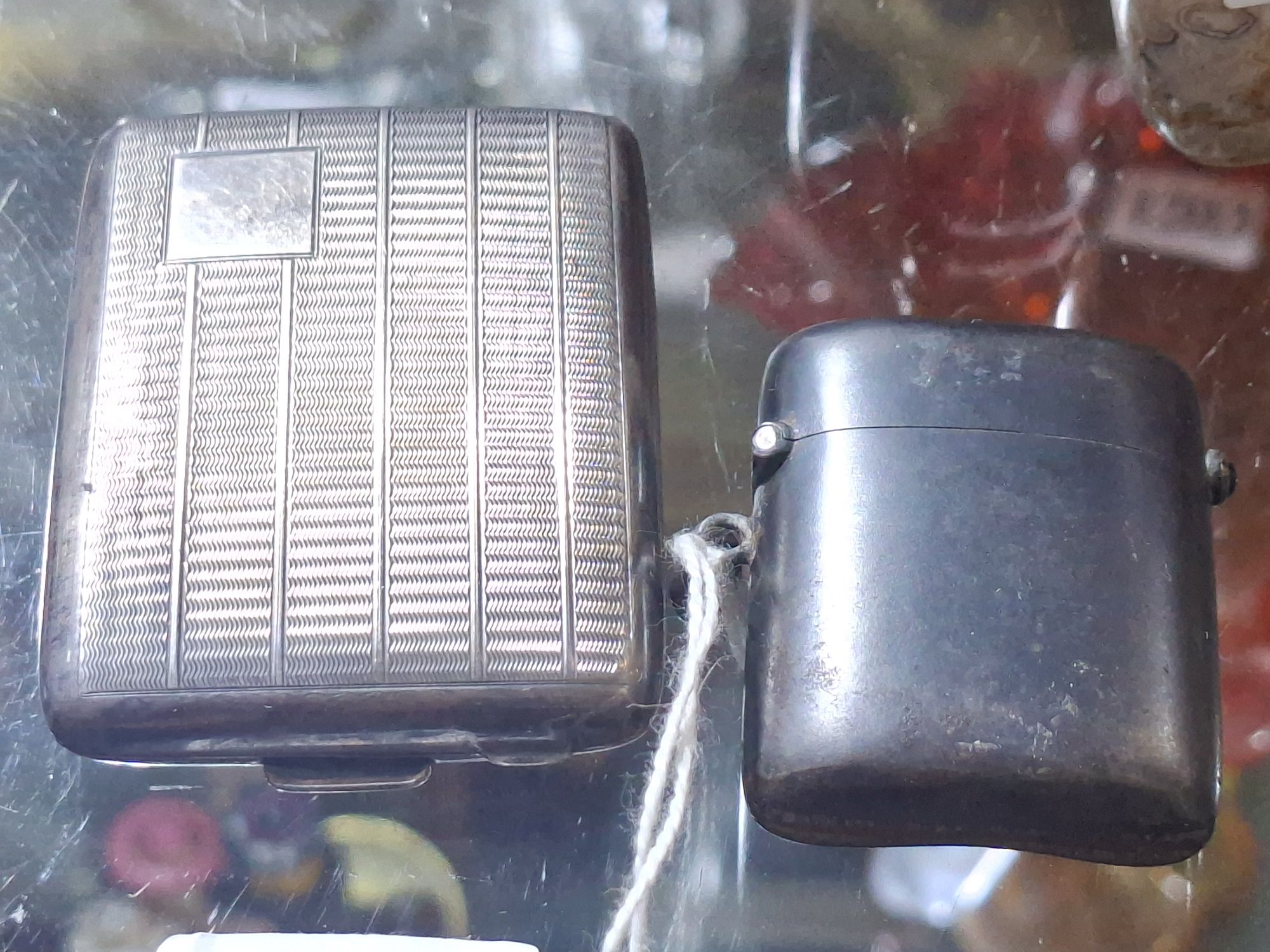Sterling Silver Match Book And Vesta Case